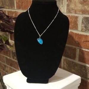 Natural Quartz Crystal Rock Necklace